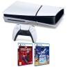 Consola ps5 sony playstation 5 slim 1tb chasis d + spiderman 2 + astro bot