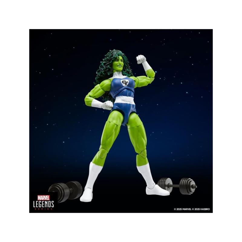 Figura hasbro marvel legends series retro fantastic four she hulk