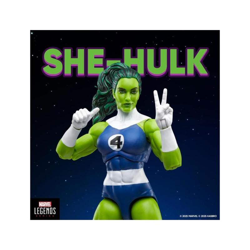 Figura hasbro marvel legends series retro fantastic four she hulk