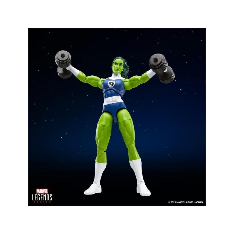 Figura hasbro marvel legends series retro fantastic four she hulk