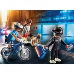 Playmobil ciudad bici policial persecucion del carterista - Imagen 1
