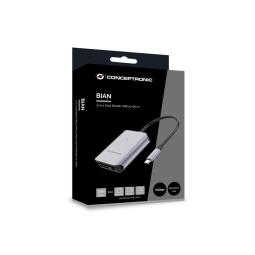 Lecto de tarjetas usb tipo c conceptronic bian09g