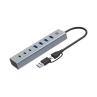 Hub usb 3.0 conceptronic hubbies20g 7 puertos usb - c a 3xusb - c 4xusb - a