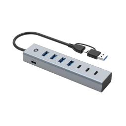 Hub usb 3.0 conceptronic hubbies20gp 7 puertos usb - c a 3xusb - c 4xusb - a con alimentador