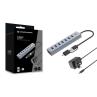 Hub usb 3.0 conceptronic hubbies21gp 7 puertos usb - c a 7xusb - a con alimentador