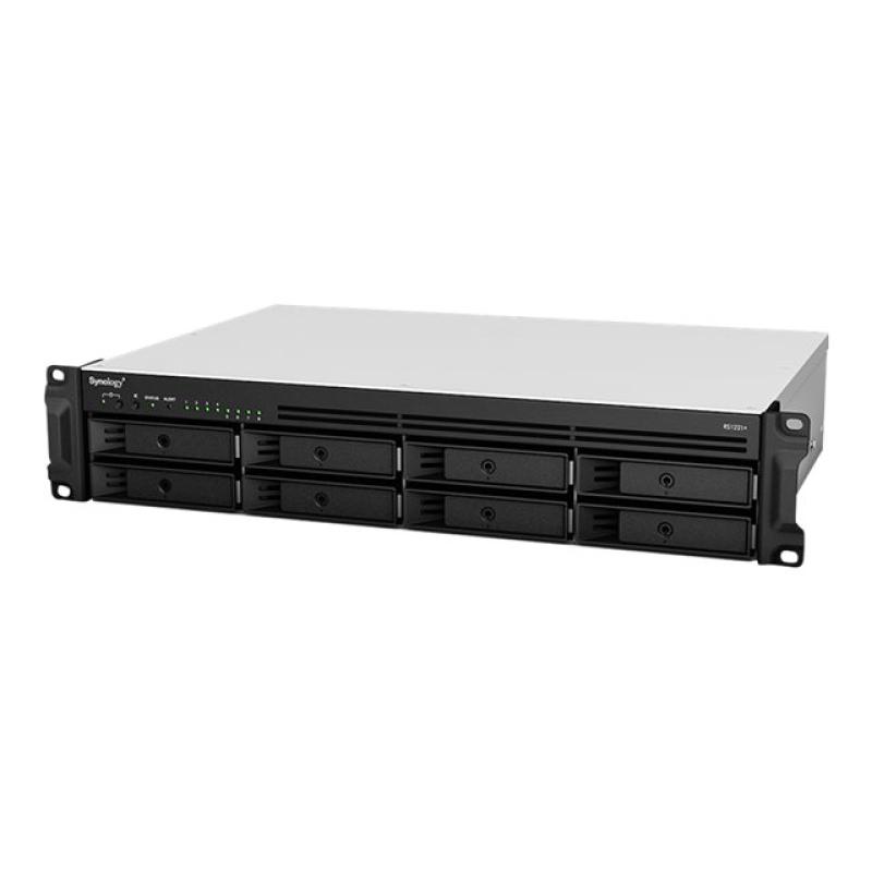 Servidor nas synology rs1221+ 8 bahias 2u rack gigabit ethernet