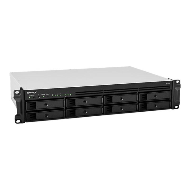 Servidor nas synology rs1221+ 8 bahias 2u rack gigabit ethernet