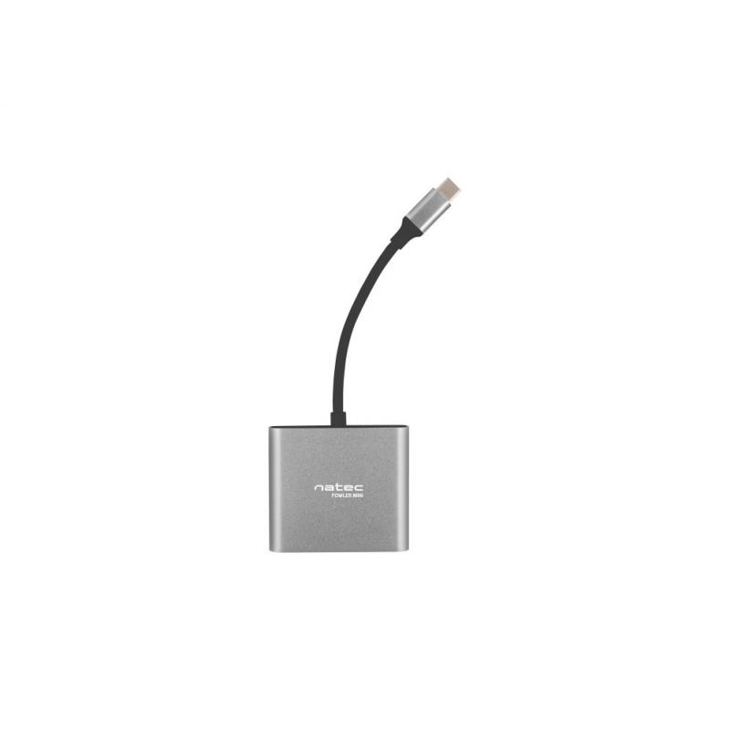 Adaptador natec multipuerto usb - c a usb 3.0 hdmi 4k - Imagen 1