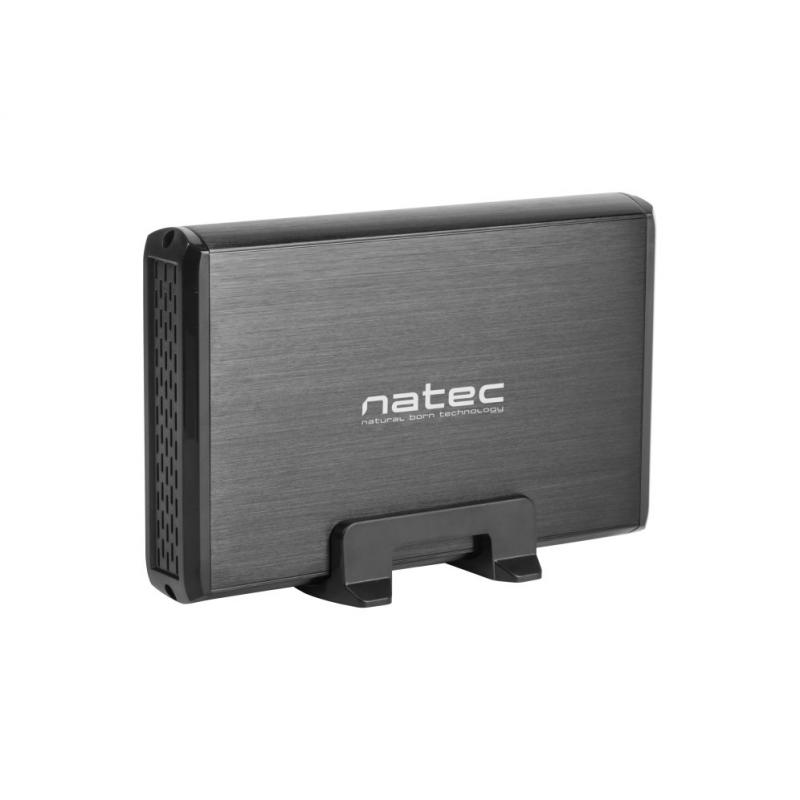 Caja externa natec rhino disco duro 35pulgadas usb 3.0 sata negra - Imagen 1