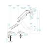 Soporte mesa tooq hasta 34 pulgadas vesa 100 x 100 max 10kg