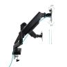 Soporte mesa tooq hasta 34 pulgadas vesa 100 x 100 max 10kg brazo doble