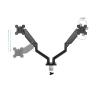 Soporte mesa tooq hasta 34 pulgadas vesa 100 x 100 max 10kg brazo doble