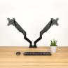 Soporte mesa tooq hasta 34 pulgadas vesa 100 x 100 max 10kg brazo doble