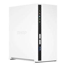 Servidor nas qnap k - ts - 233+2xmn10ada400es 2 bahias 2gb gigabit ethernet