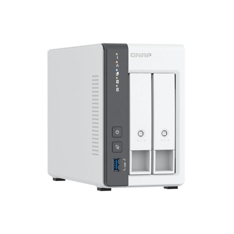 Servidor nas qnap k - ts - 216g+2xmn10ada400es 2 bahias 4gb gigabit ethernet