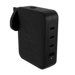 Cargador de pared ingles hyper 3 x usb tipo c 1 x usb tipo a negro