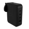 Cargador de pared ingles hyper 3 x usb tipo c 1 x usb tipo a negro