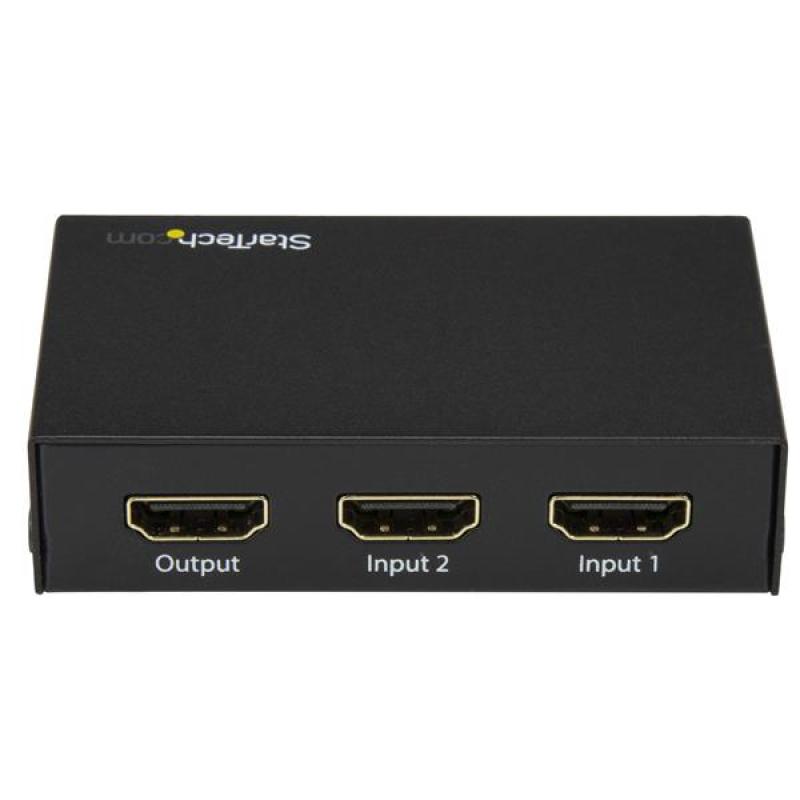 Switch hdmi 4k startech vs221hd20 2 puertos