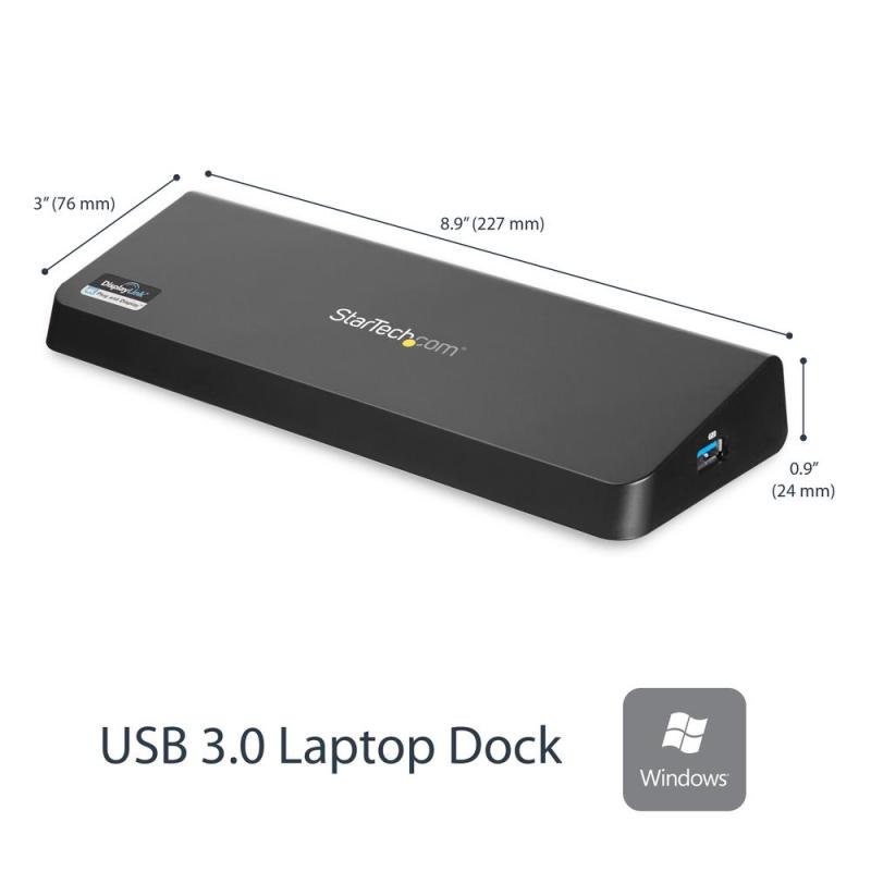 Docking station startech usb3dockhdpc 9 en 1