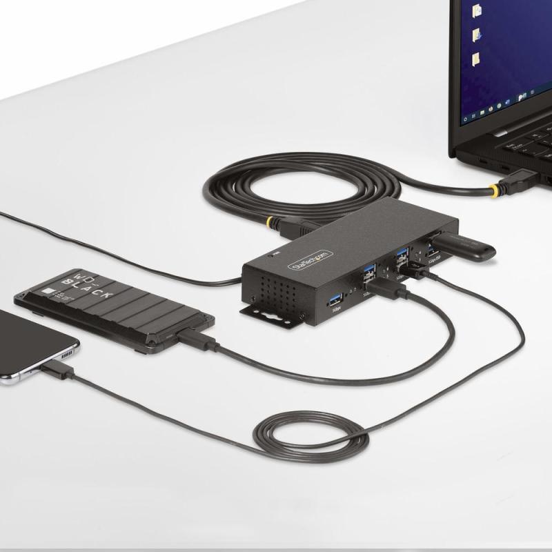 Hub usb startech 5g7aindrm - usb - a - hub 7 puertos