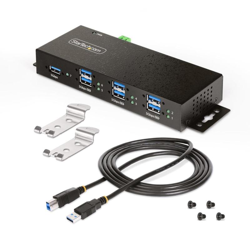 Hub usb startech 5g7aindrm - usb - a - hub 7 puertos