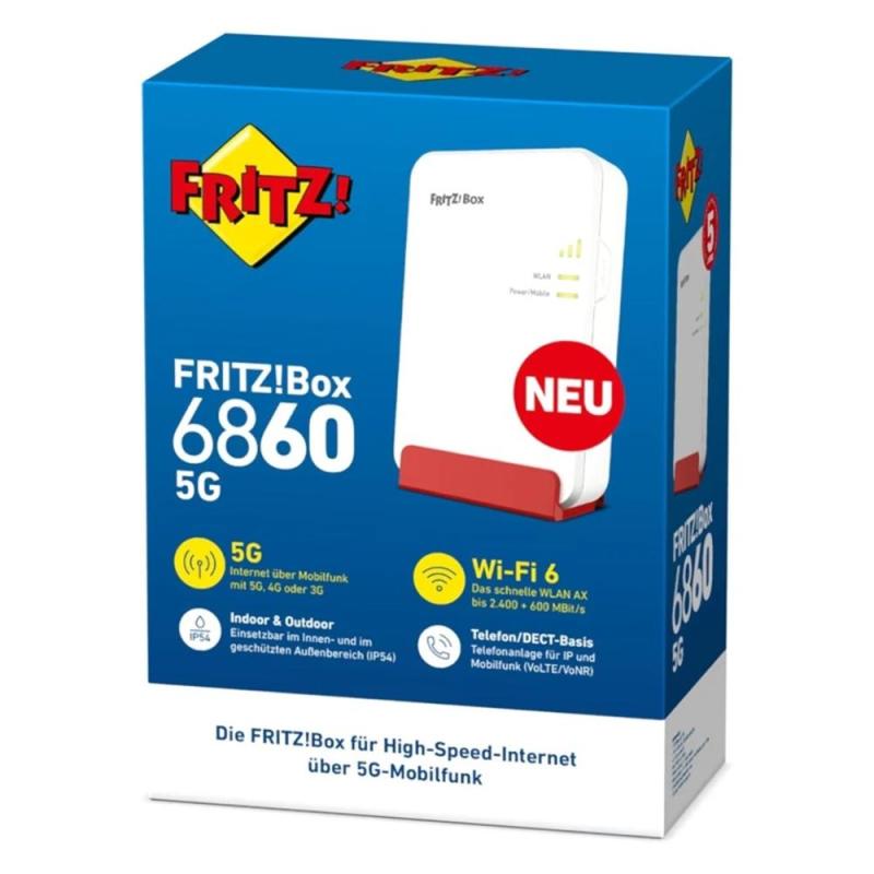 Router wifi 6 fritz! box 6860 5g