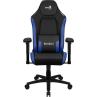 Silla gaming aerocool crown negra - azul