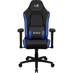 Silla gaming aerocool crown negra - azul