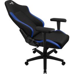 Silla gaming aerocool crown negra - azul