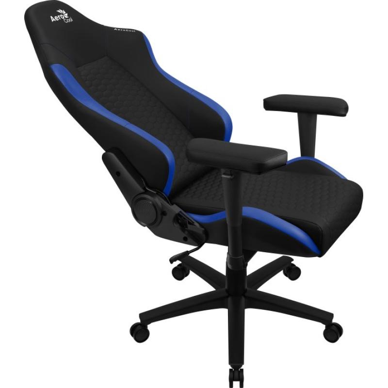 Silla gaming aerocool crown negra - azul
