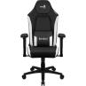 Silla gaming aerocool crown negra - blanco