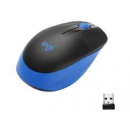 Mouse raton logitech m190 full size optico wireless inalambrico azul - Imagen 1