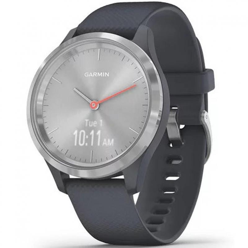 Reloj smartwatch garmin vivomove 3s sport plata grafito - azul - Imagen 1