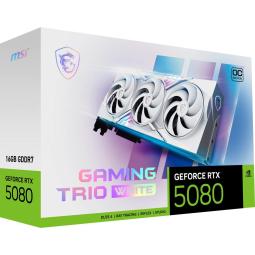 Tarjeta grafica msi rtx 5080 16g gaming trio oc white
