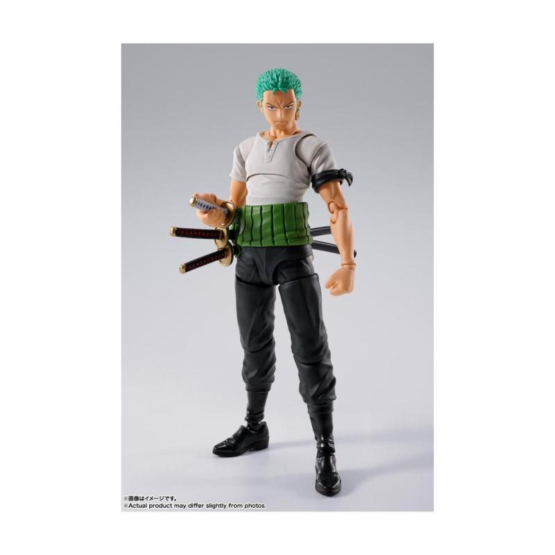 Roronoa zoro - romance dawn - fig. 15 cm one piece sh figuarts re - run