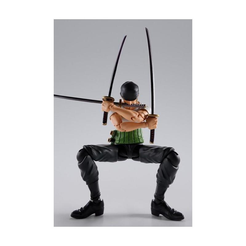 Roronoa zoro - romance dawn - fig. 15 cm one piece sh figuarts re - run