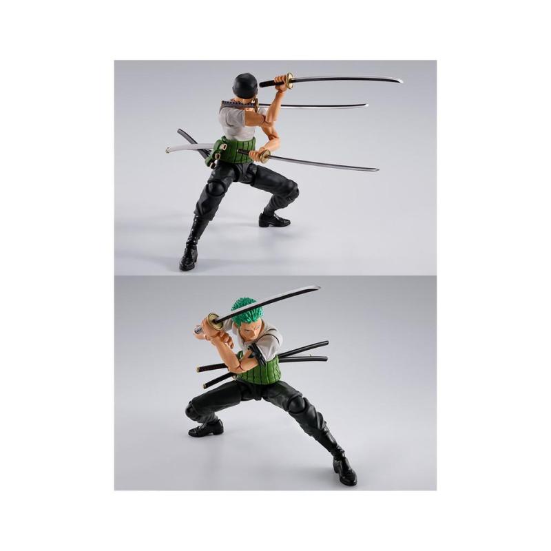Roronoa zoro - romance dawn - fig. 15 cm one piece sh figuarts re - run