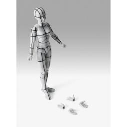 Body chan - sports edition wire frame - (gray color ver.) fig. 13 -5 cm body kun - body chan