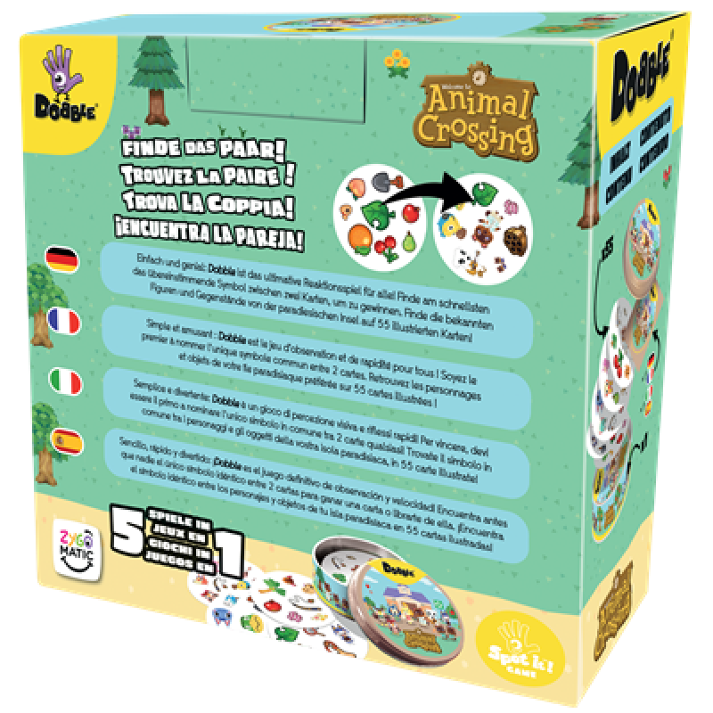 Juego de mesa dobble animal crossing
