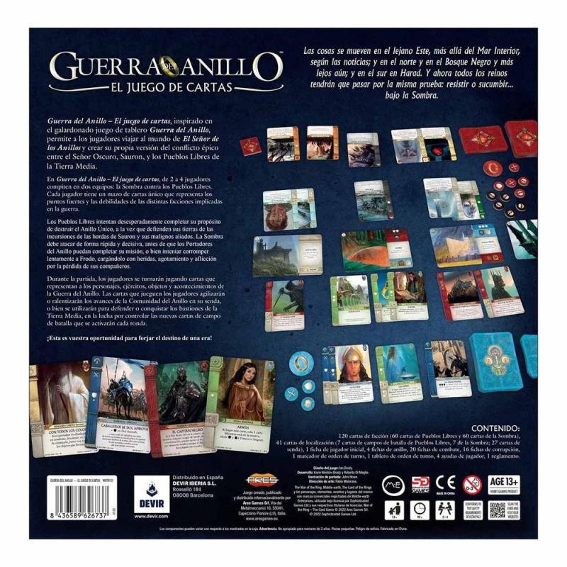 Juego de cartas guerra del anillo
