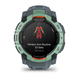 Smartwatch garmin instinct 3 50mm amoled verde correa gris