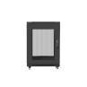 Armario rack lanberg 19 pulgadas 15u - 600x800 flat pack negro puerta malla