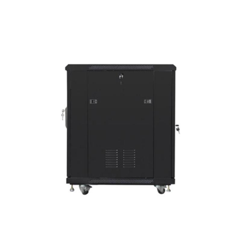 Armario rack lanberg 19 pulgadas 15u - 600x800 flat pack negro puerta malla