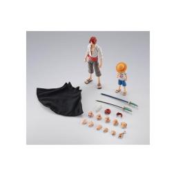 Shanks & monkey d. luffy childhood ver. fig. 16 -5 - 10 cm one piece sh figuarts collectors