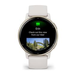 Smartwatch garmin vivoactive 5 gps wifi ivory - cream gold