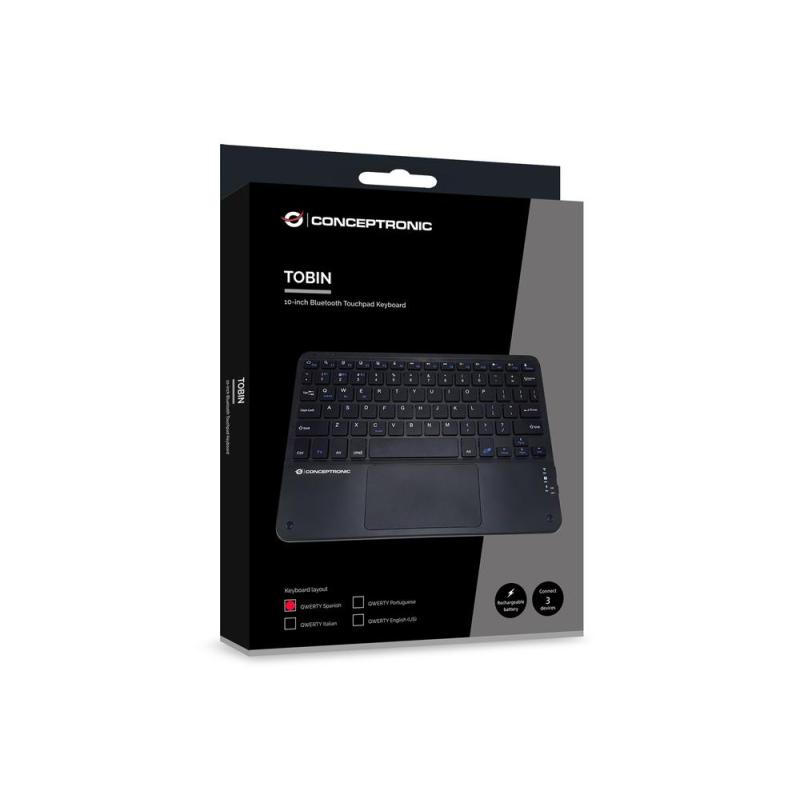 Teclado conceptronic tobin01bes inalambrico