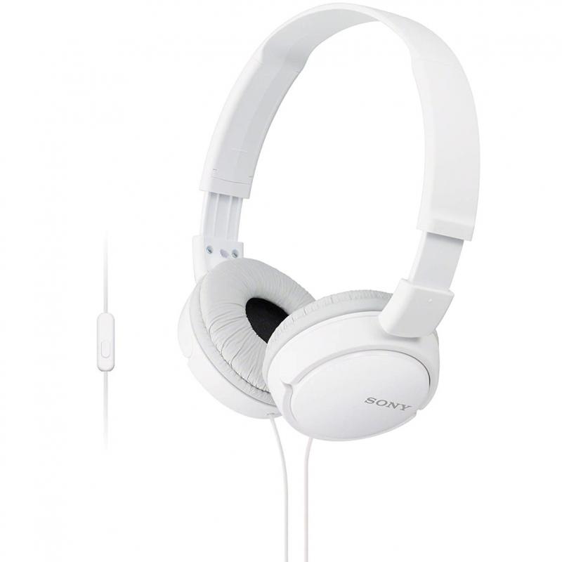 Auriculares sony mdrzx110apw - blanco - pleglable - microfono - Imagen 1