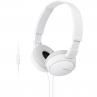 Auriculares sony mdrzx110apw - blanco - pleglable - microfono - Imagen 1