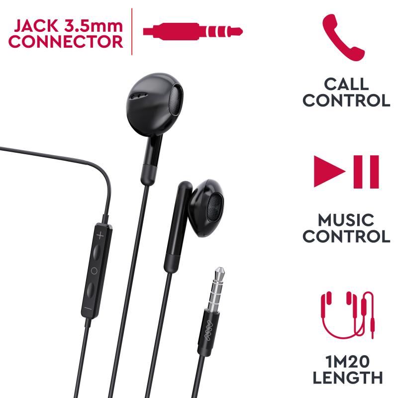 Auriculares myway mwhph0019 negro