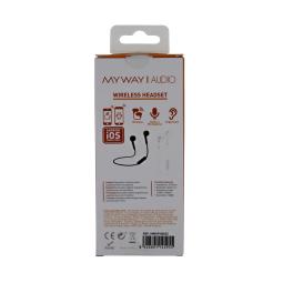 Auriculares myway mwhph0022 inalambrico negro